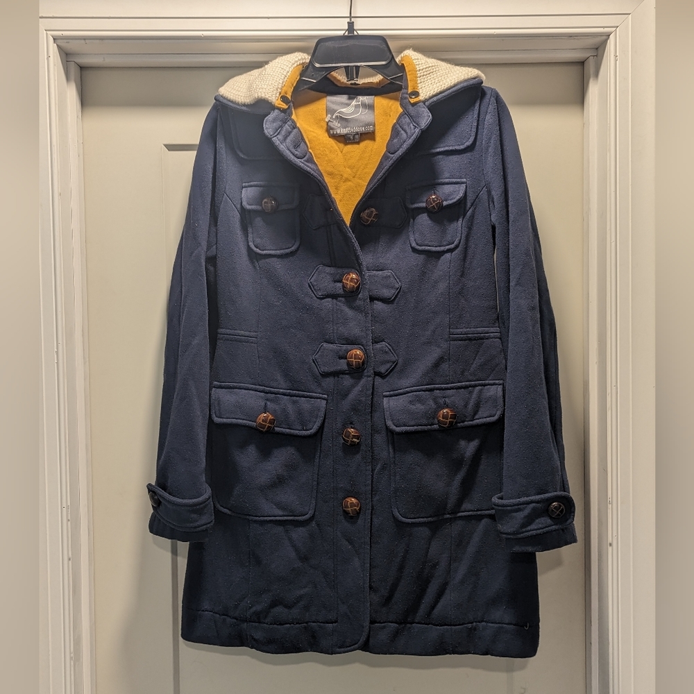 Anthropologie - Knitted Dove coat